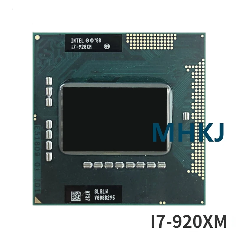 Процессор Intel Core i7-920XM i7 920XM 2 0 ГГц четырехъядерный восьмипоточный 8 Мб 55 Вт Разъем G1