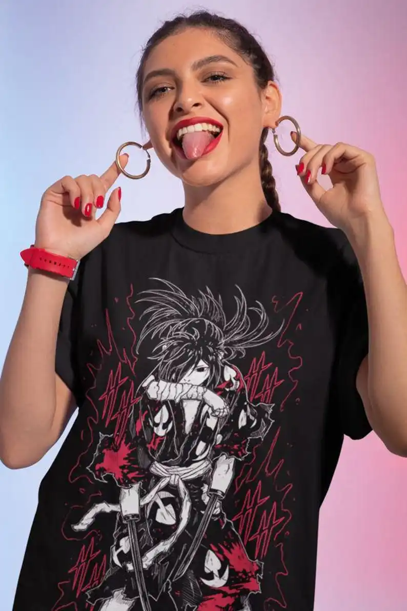 Футболка унисекс с аниме Дороро футболка рисунком Hyakkimaru рубашка манга