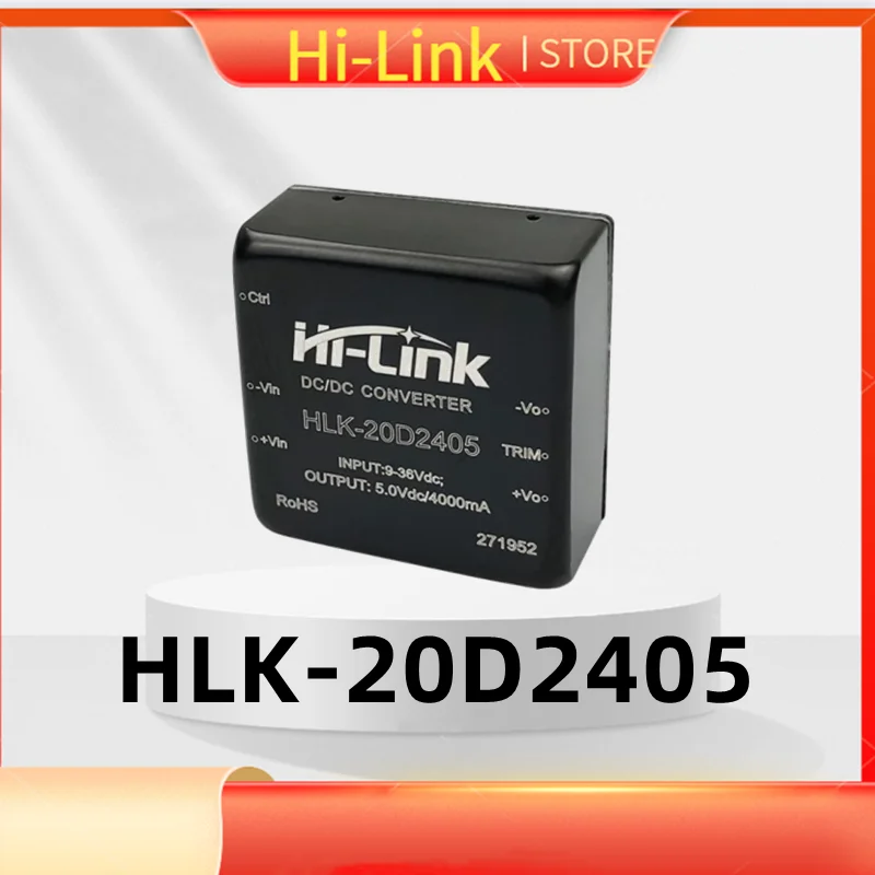 

5 шт./лот HLK-20D2405 dc понижающий модуль 9-36V до 5V 4A выход 5v dc преобразователь изолированный модуль питания Hi-Link