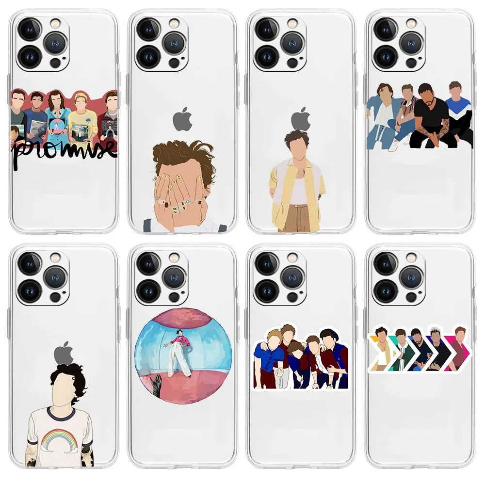 

Cute Styles One Direction Clear Phone Case For iPhone 13 12 11 Pro Max 7 8 Plus Soft Shell For iPhone X XR XS Max SE 2020 Cover