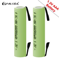aaa rechargeable battery 1 2v 900mah ni mh nimh cell green shell with welding tabs for philips electric shaver toothbrush razor