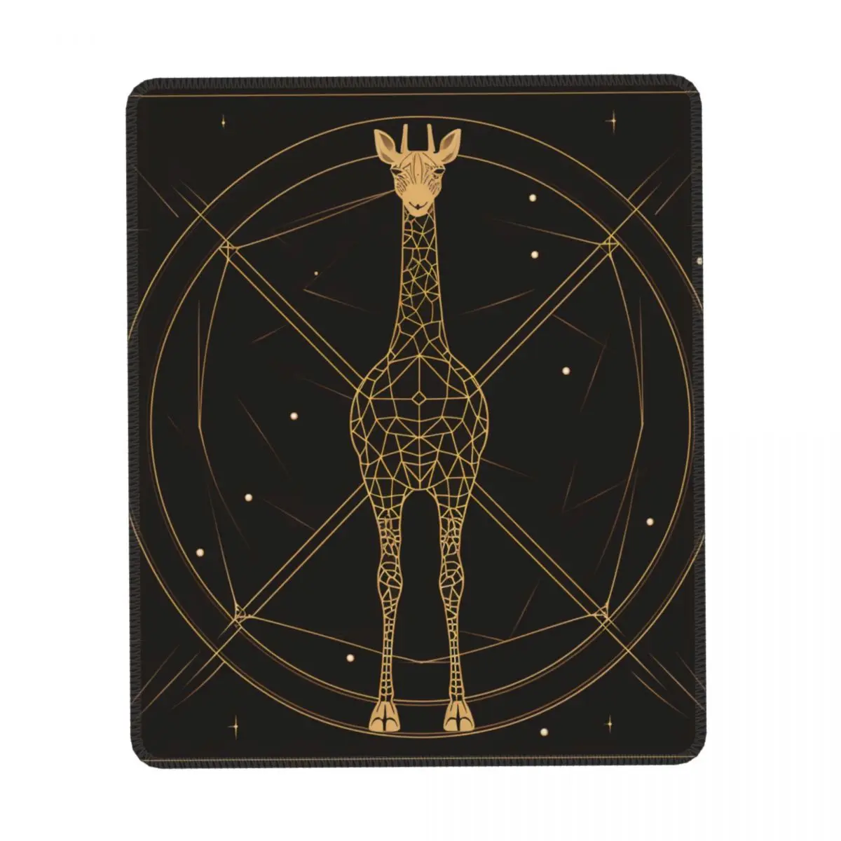 

Giraffe Vertical Print Mouse Pad Astro Geometry Minimalist Art Office Rubber Mousepad Vintage Non Slip Custom Mouse Pads