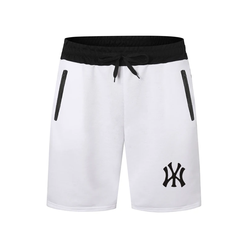 Summer casual fashion zippered shorts Men's board shorts Breathable beach shorts Comfortable fitness basketball shorts Men's new