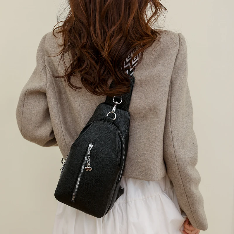 Модная Женская Сумка Через Плечо Из Мягкой Искусственной Кожи Однотонная