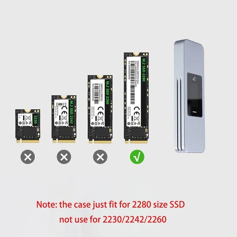 IRhasta M.2 NVMe SSD адаптер с экраном