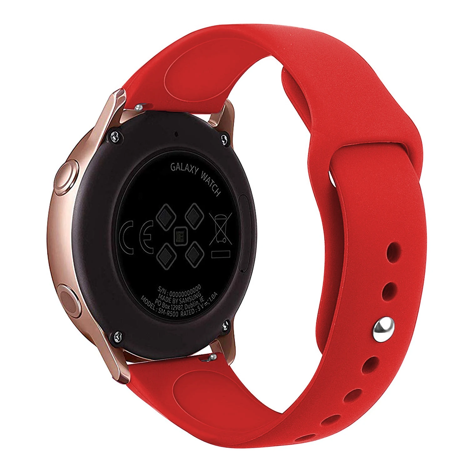 Фото Ремешок 20 мм 22 мм для Samsung Galaxy Watch 7/6/5/4/3, Huawei Watch GT5-4, Amazfit GTR4/GTS4, силиконовый браслет для Watch 4/6 Classic №4