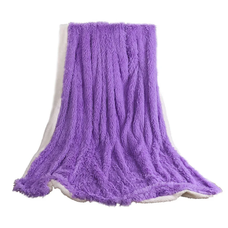 

Высококачественное двухстороннее Флисовое одеяло, зимнее одеяло из овечьей шерсти, длинное плюшевое одеяло, подарочное одеяло из флиса