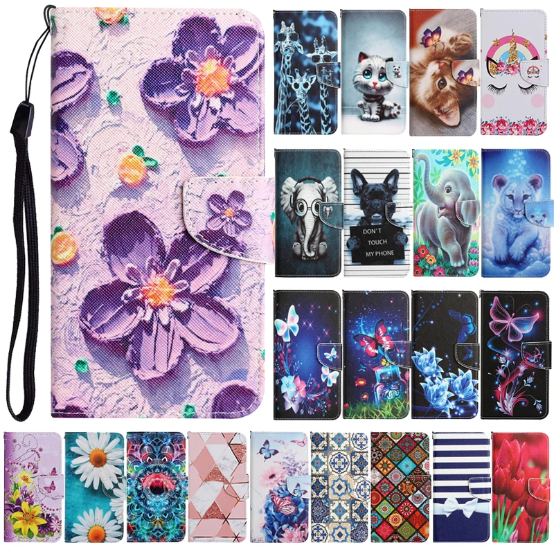 

For iPhone SE 2022 Case Fundas For Apple iPhone SE (2022) Leather Flip Cases For I Phone SE 2020 SE2 SE3 2 3 Cover Floral Capa