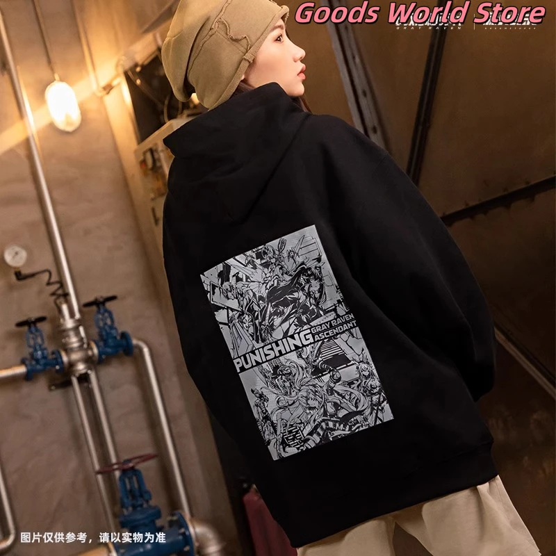 Оригинальная толстовка с рисунком Punishing Grey Raven Kurogame официальный костюм аниме для