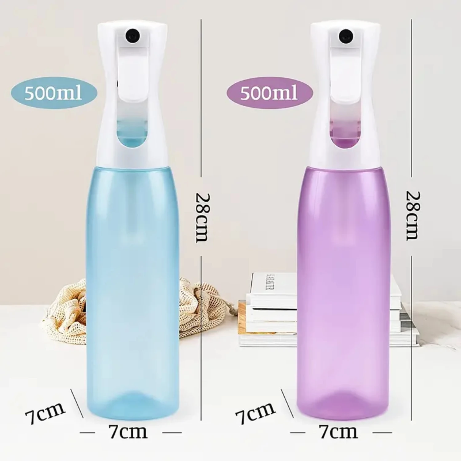 Leak-proof Refillable Super Fine Hair Spray Bottles for Styling Gardener Plants Cleaning Ironing and Skin Care - Contin