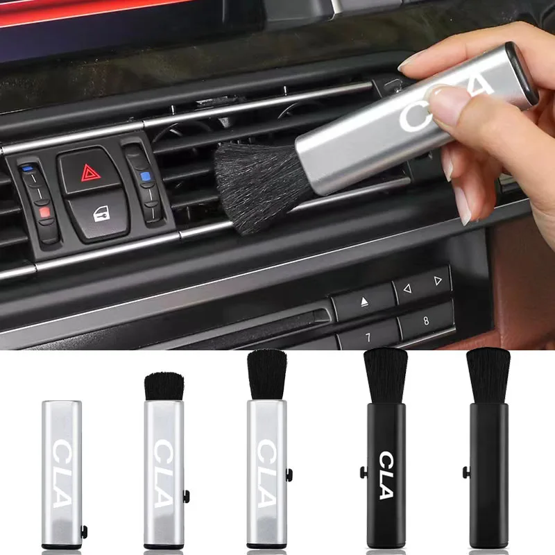 

Car Dust Brush Air Outlet Cleaning Retractable Soft Brush for Mercedess Benzs AMG CLA GLA CLS GLE GLK GLC W204 C63 Class A B C E