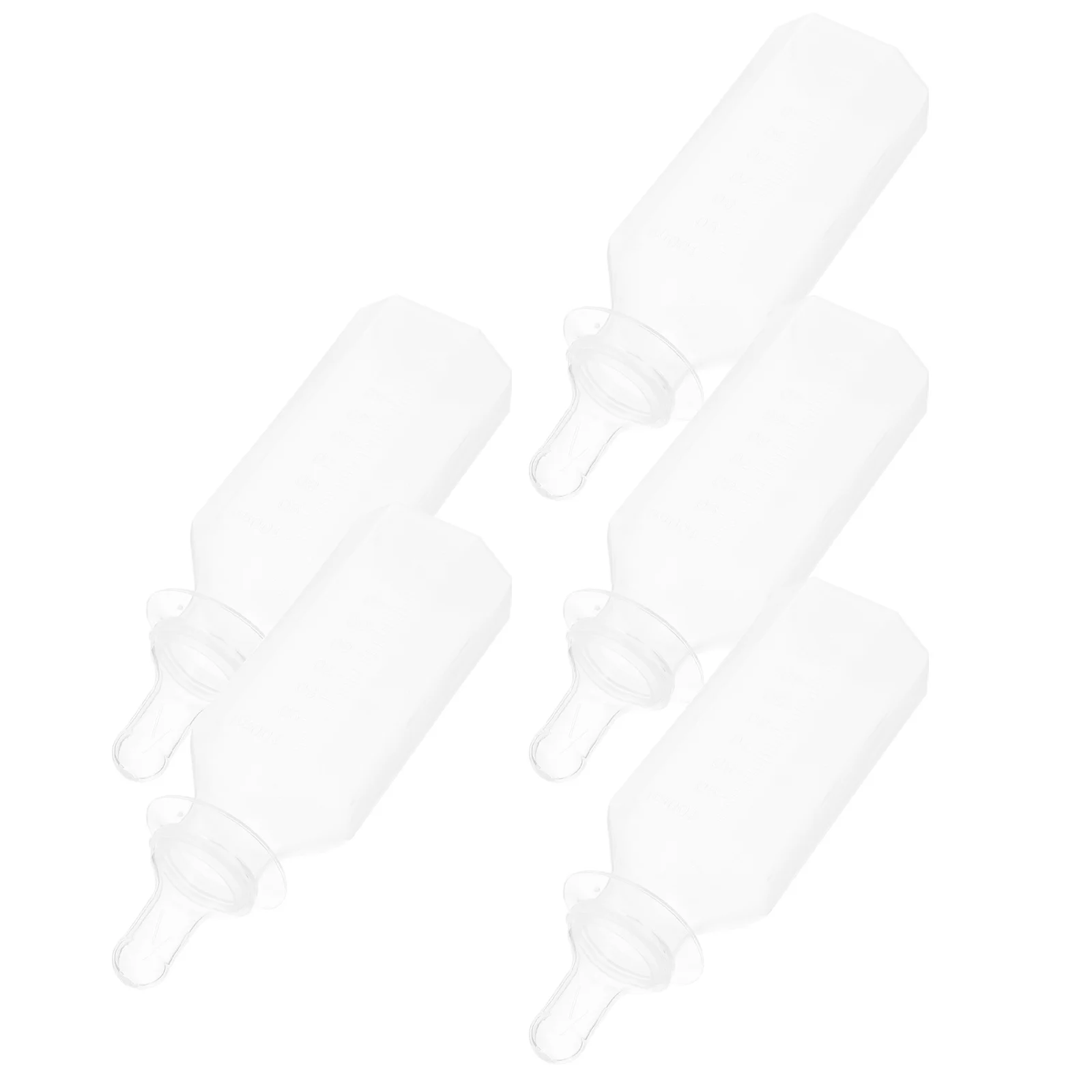 

5 Pcs Disposable Feeding Bottle Once-off Baby Milk Powder Bottles Newborn Soother Portable Feeders Lightweight Polypropylene Pp