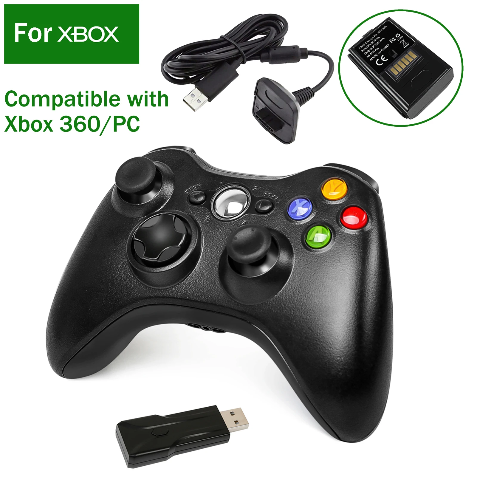 

For Xbox 360 Controller 2.4G Wireless Gamepad Joystick For Microsoft XBOX360 For PC Windows 7/8/10 Game Controller Joypad