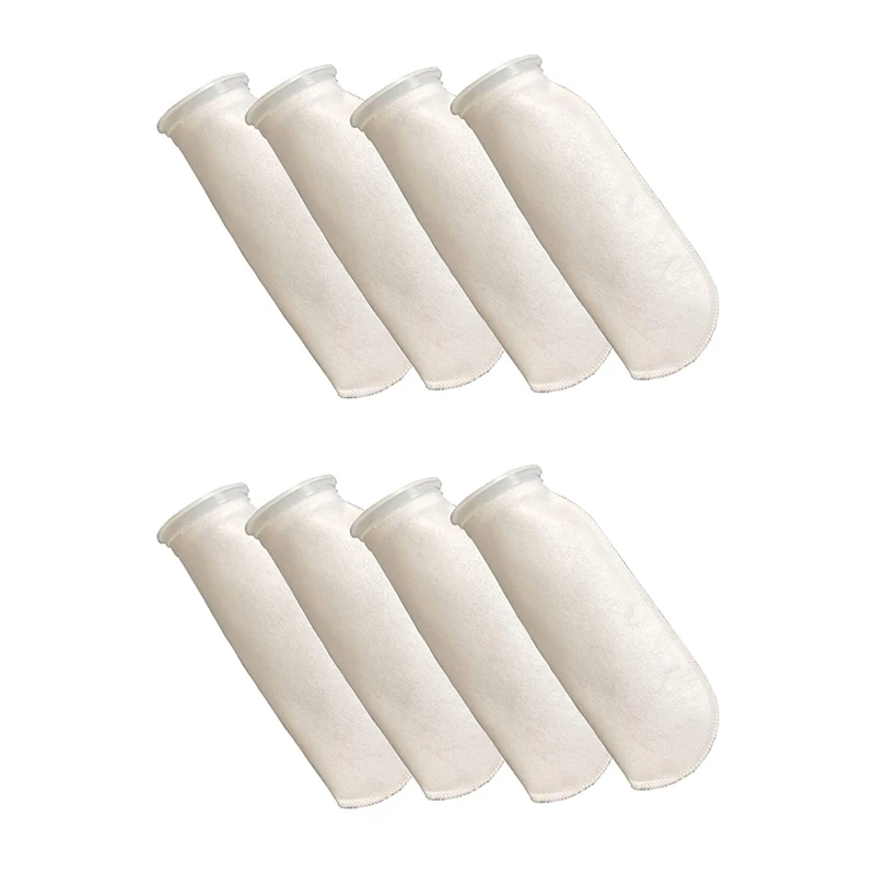 

8 Packs Of Filter Socks, 200 Micrometres, For Fish Tank/Saline Aquarium, Pond, For Sump/Overflow