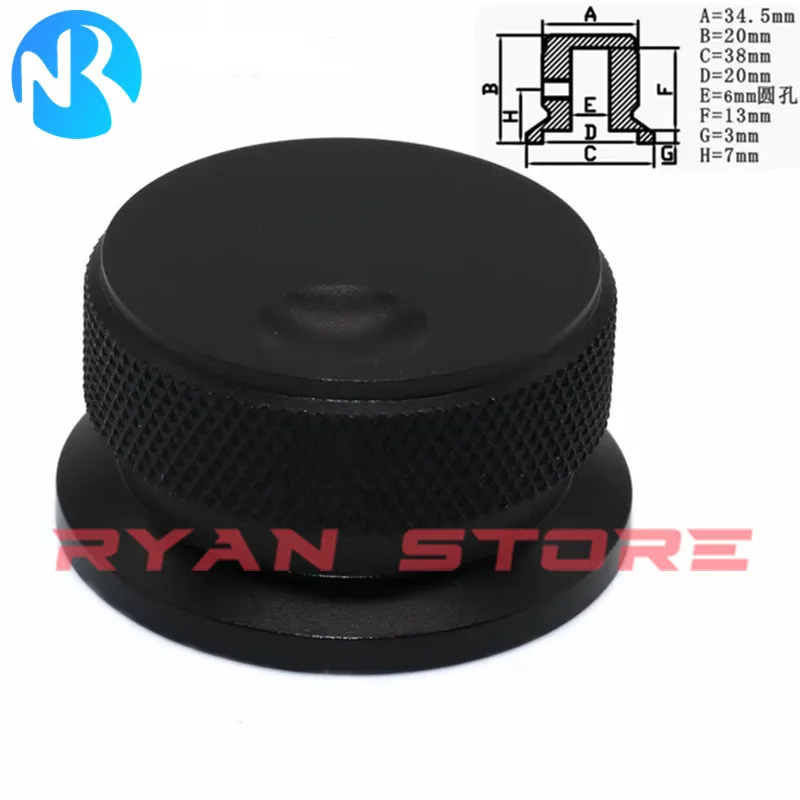 

2 шт., 38X20 мм, полностью алюминиевый твердый сердечник, потенциометр, ручка громкости усилителя, крышка электронного инструмента, круглое отверстие 6 мм, 38*20 мм