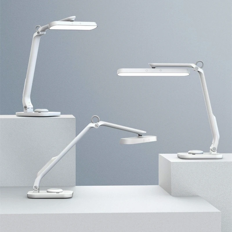 

Складная Настольная лампа с USB-зарядкой и затемнением, вращающийся светодиодный светильник с дистанционным управлением и таймером, защита ...