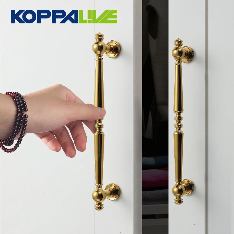 Золотые ручки для кухонного шкафа KOPPALIVE, серебряные ручки для ящиков комода, роскошные латунные ручки для шкафов, центр отверстий, полированная отделка 128 мм