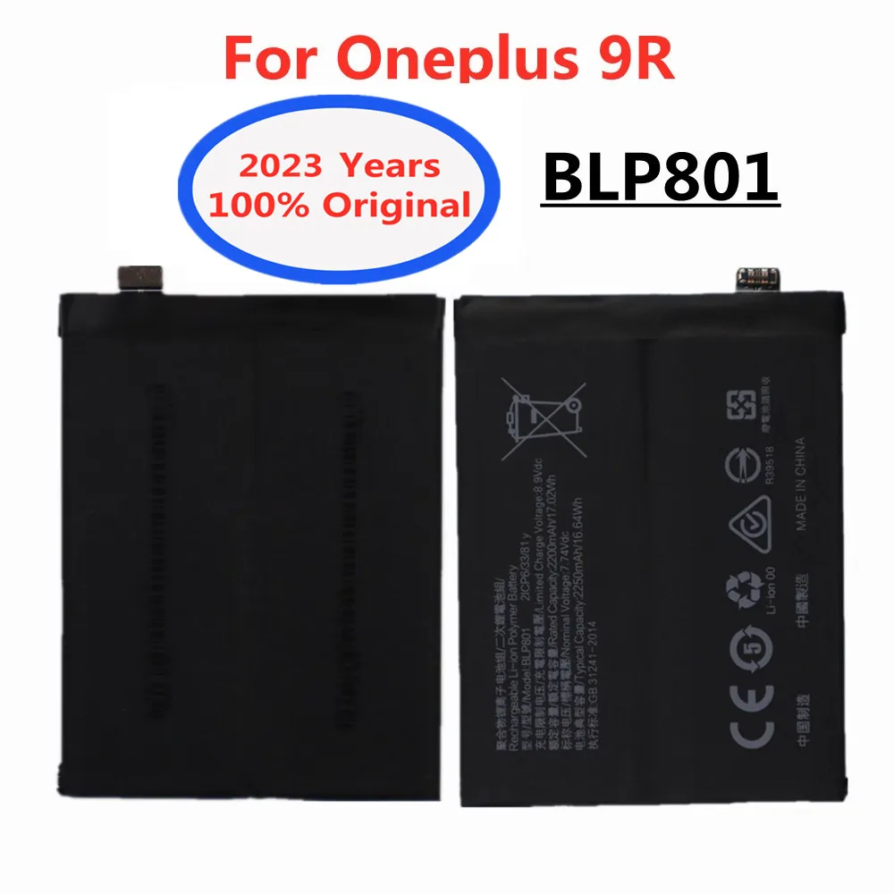 

2023 Новый BLP801 4500 мАч оригинальный сменный аккумулятор для OPPO 1 OnePlus 8T / 9R One Plus 8T / 9R высококачественные Аккумуляторы для телефона