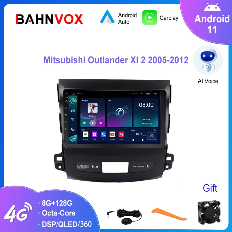 

9" Android Car Radio for Mitsubishi Outlander Xl 2 2005-2012 Peugeot 4007 Citroen C-Crosser GPS Navigation Multimedia Player DSP