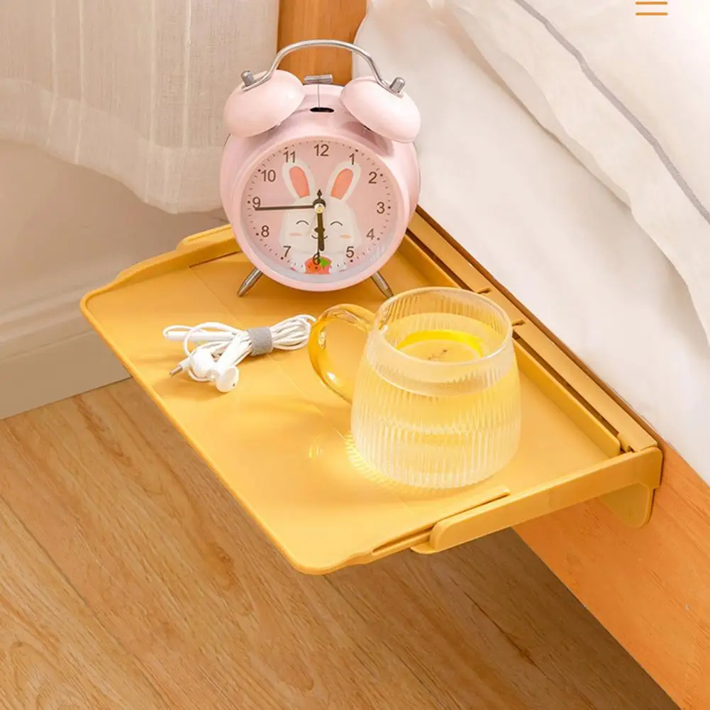 

Useful Strong Load-bearing Organizer Shelf Detachable No Punching Mounted Bedside Shelf Bedroom Organizer Stand Storing