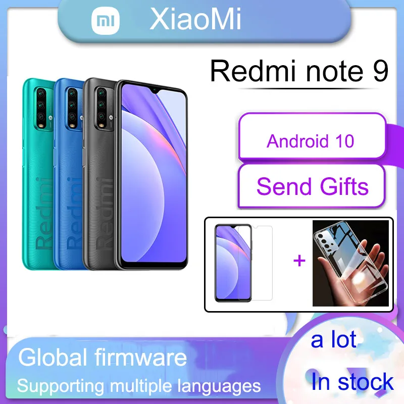 Оригинальный Смартфон Xiaomi Redmi Note 9 случайного цвета 128 Гб телефон Восьмиядерный