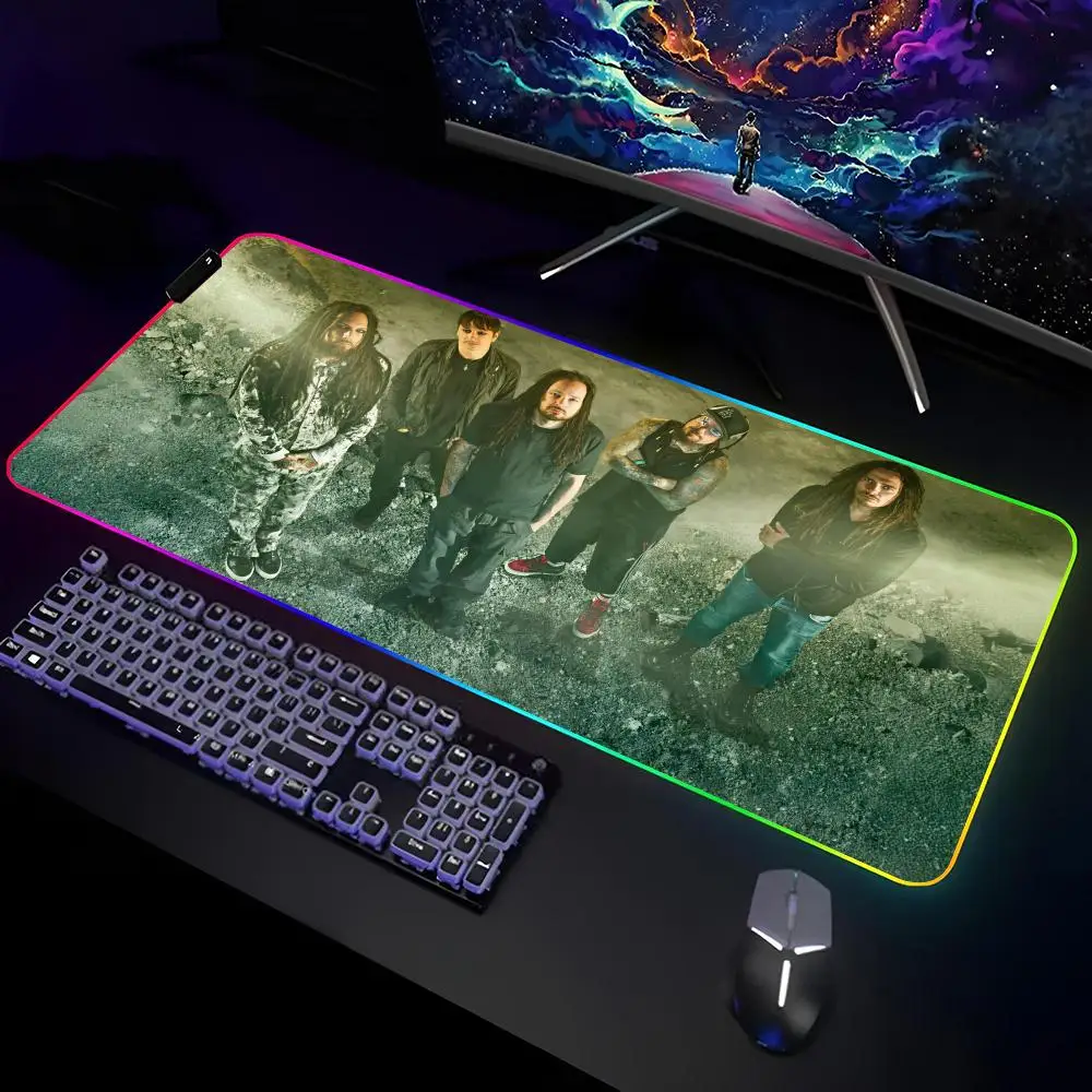 Коврик для мыши Korn тяжелый Джонатан Дэвис игровой RGB коврик клавиатуры ноутбука