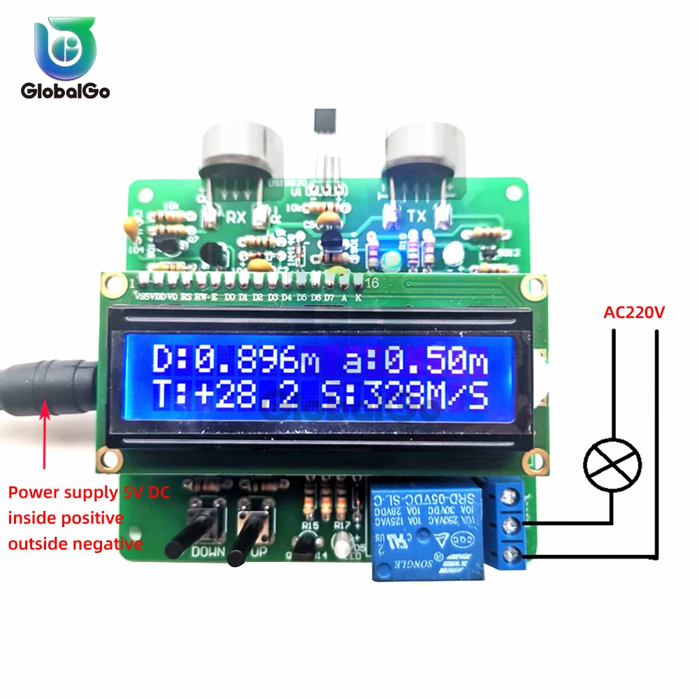 51 одночиповый Ультразвуковой дальномер с температурной компенсацией и