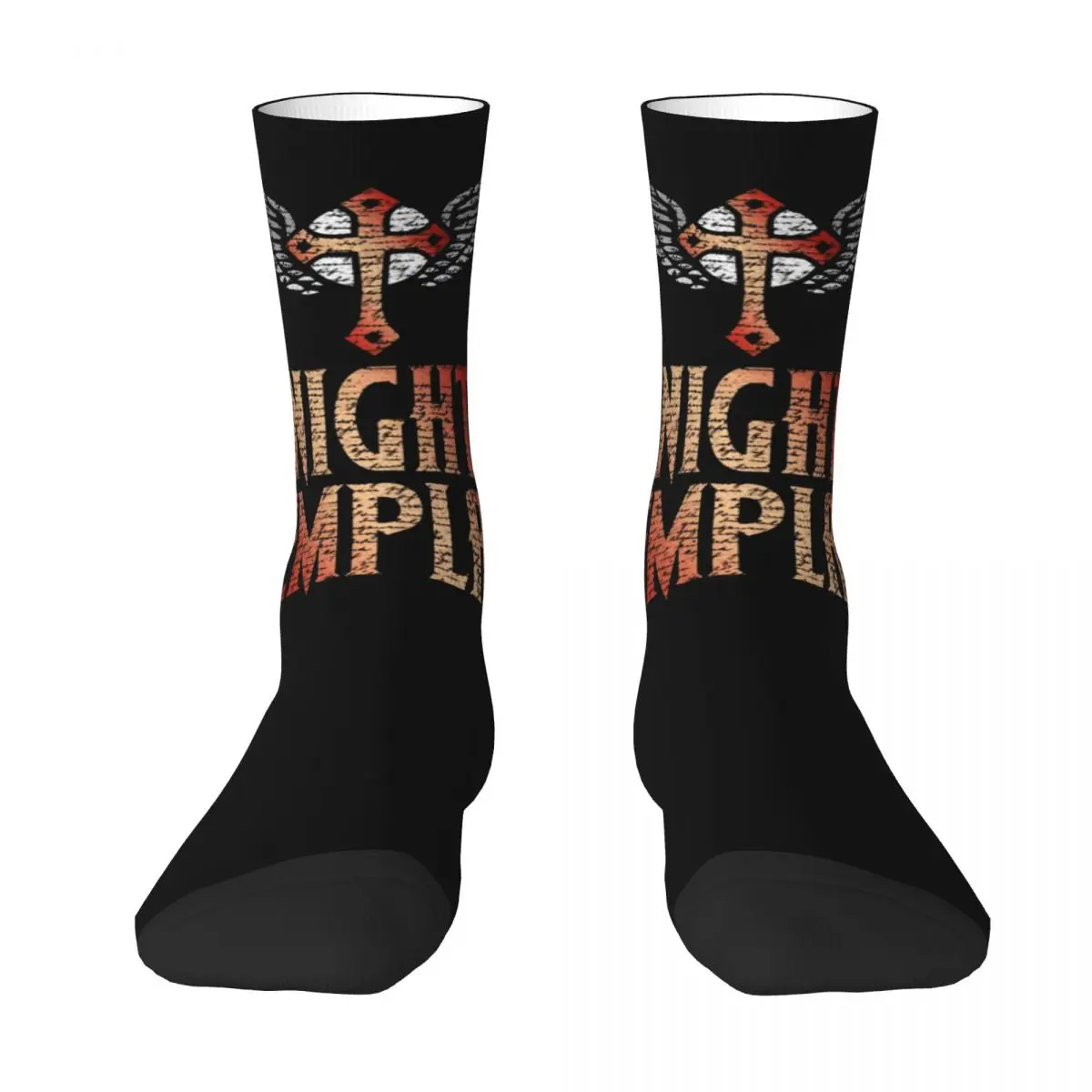 

Knights Templar Insignia The Crusader Knights Templars Cross Medieval Stocking contrast Rucksack Humor Graphic Elastic Socks