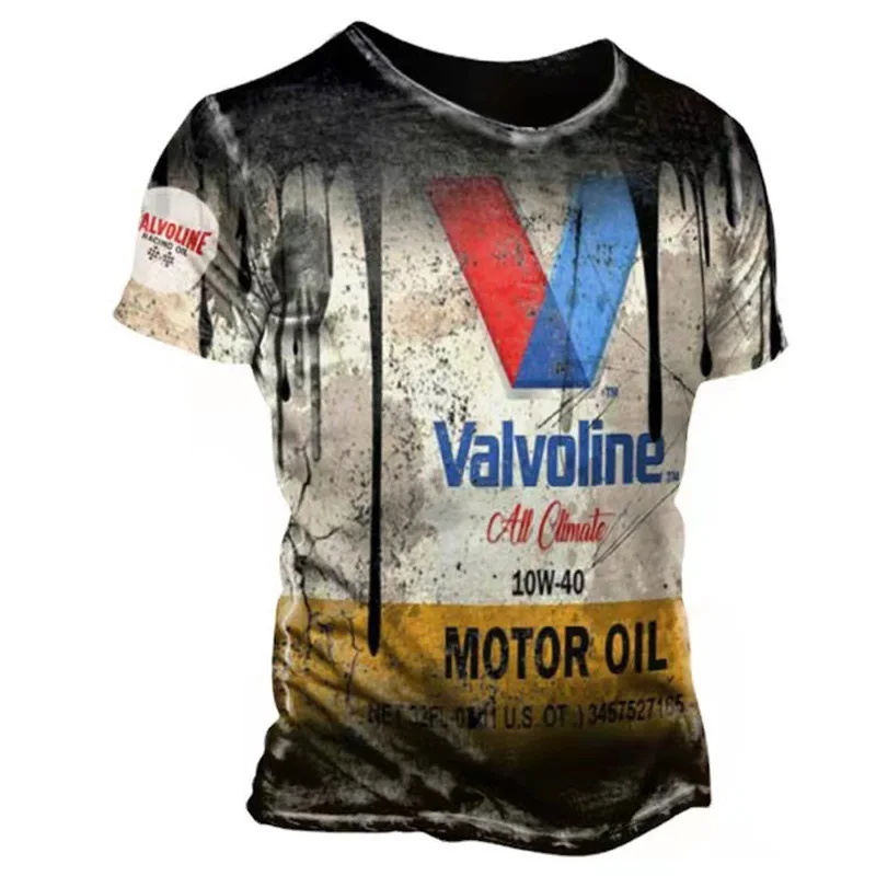 

New Gothic Vintage Mature Men 3D Route 66 Graphic T Shirts Casual Tee Printed Oversized T-shirt Short Sleeve Y2K Clothing Tops