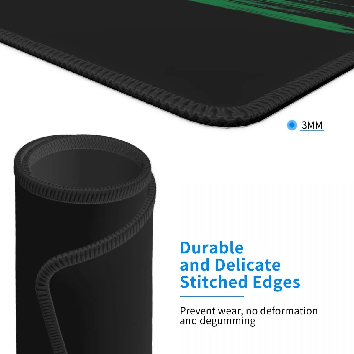 Игровой коврик для мыши из поликарбоната с нескользящей резиновой основой