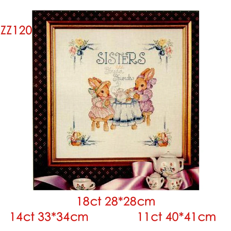 Набор для вышивки крестиком в стиле журнала Питер Кролик сестры детская комната