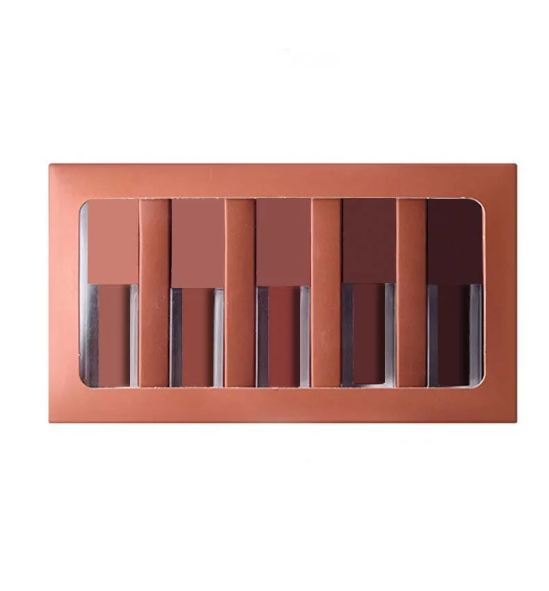 

Matte Silky Lip Glaze Set Waterproof No-fading Lip Gloss For Travel