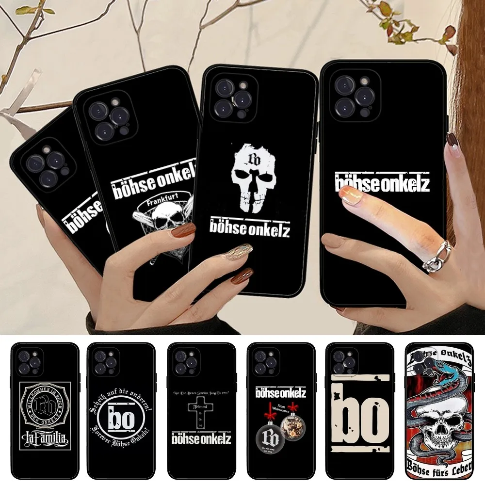 Чехол для телефона B-Bohse O-Onkelz Band силиконовый мягкий чехол Iphone 16 15 14 13 12 11 Pro Mini XS MAX Plus