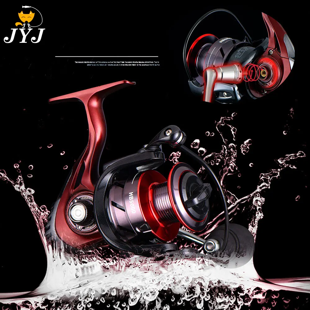 

JYJ fishing spinning reel tackle Stainless Steel Bearing Spinning 15.5KG Max Washer Drag for fishing