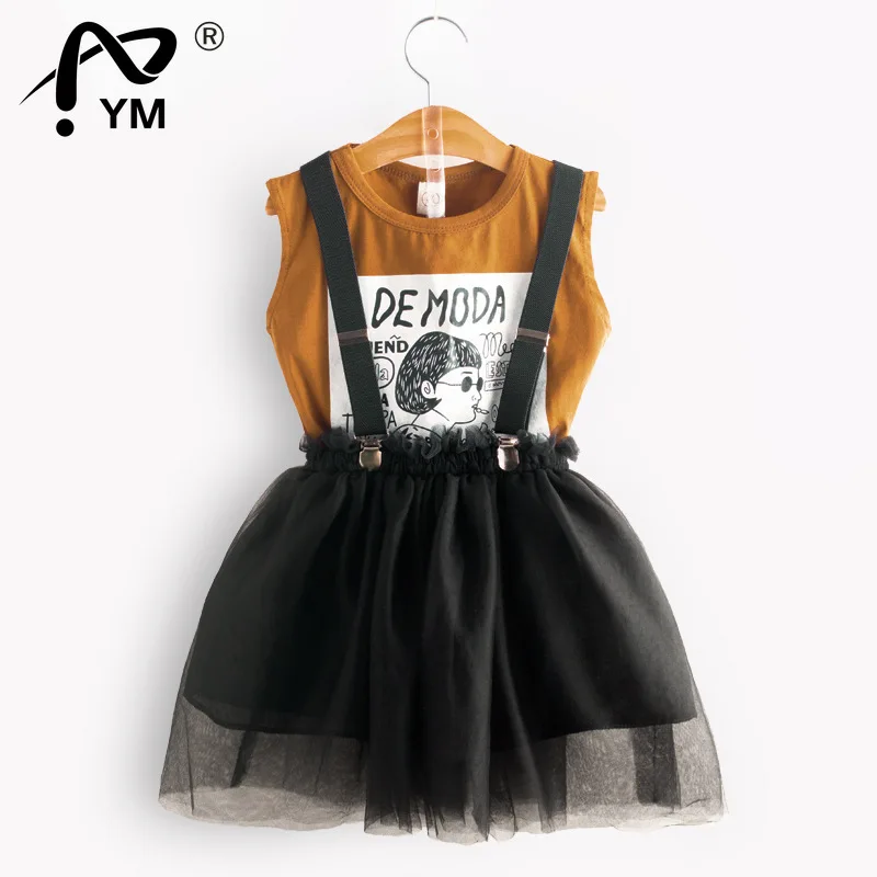 

New Children Clothing Summer Toddler Girls Clothes T-shirt Skirt 2pcs Outfit Suit Kids Clothes for Girls Clothing Se
