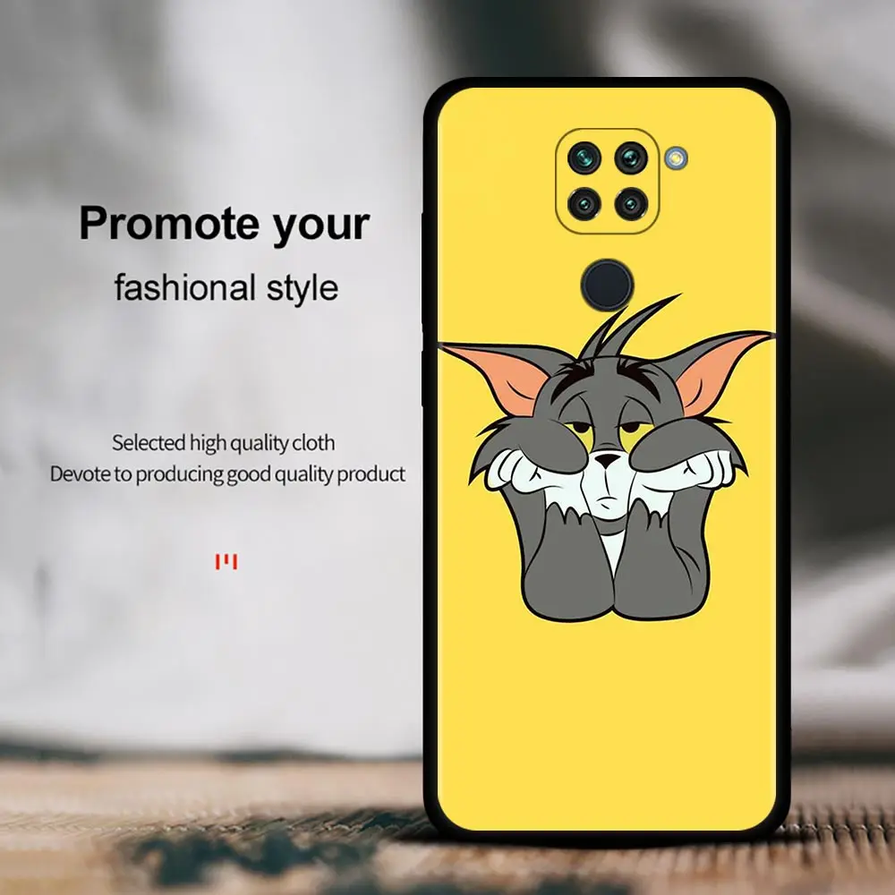 Чехол для телефона Xiaomi Redmi Note 9S 9T 9 8T 11 10 8 Pro 9A 9C 10C K50 K40S K40 Capa Classic Cartoon Tom and Jerry |