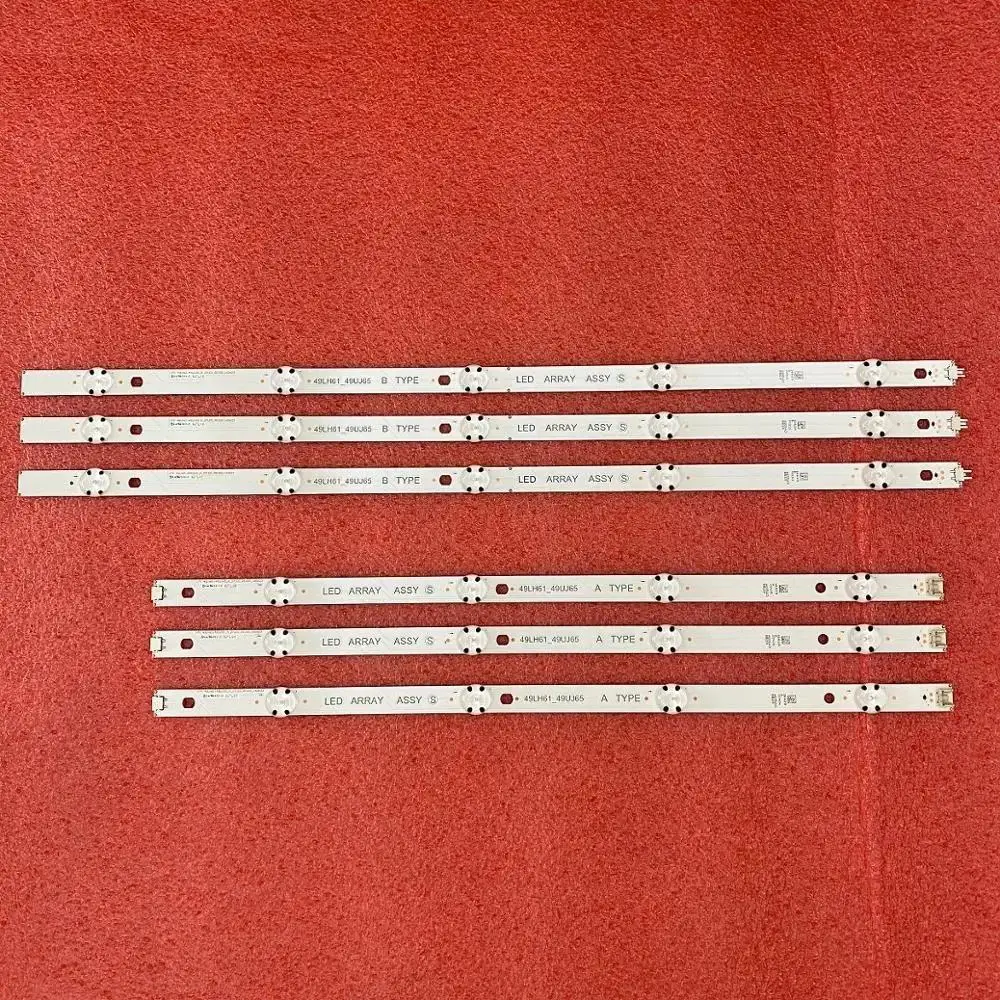 6 шт., подсветка для LG 49UJ701V innotek 17Y, 49LJ61UJ65 49LH61 49UJ65 A B 49UJ651V 49LJ614V 49UJ650 49UJ635 (art.: 3920c8bc1899d) - 3920c8bc1899d