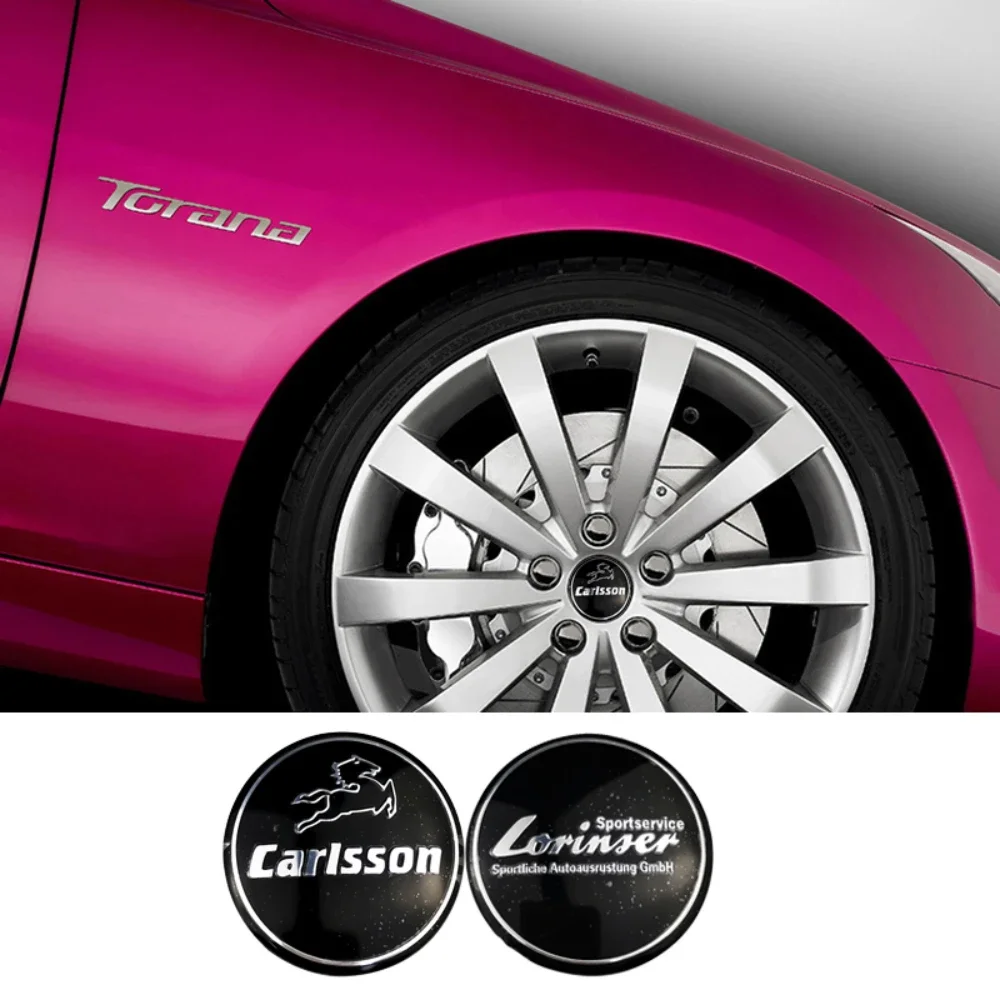 4 шт. 56 мм логотип Carlsson Lorinser эмблема центра колеса автомобиля наклейка на крышку