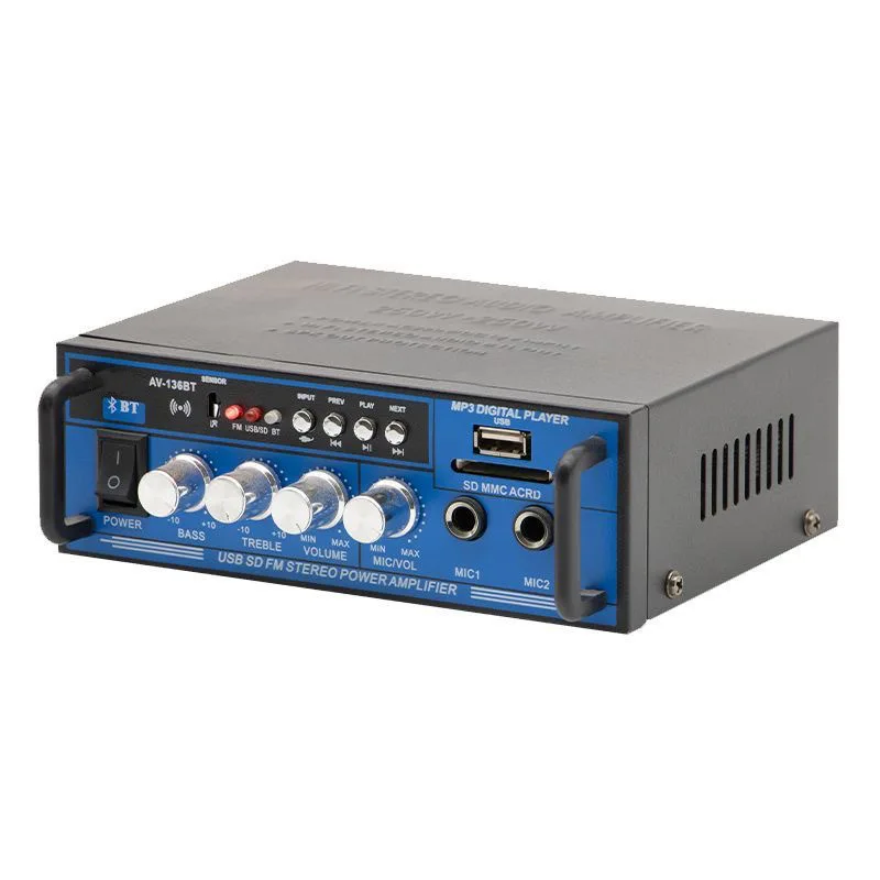 Мини-усилитель мощности AK-698E 220 В Bluetooth Hi-Fi 12
