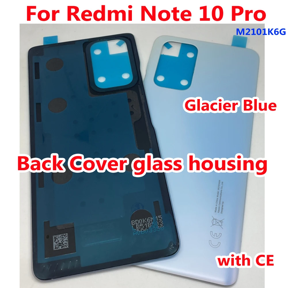 Оригинальная стеклянная крышка для Xiaomi Redmi Note 10 Pro, задняя крышка  аккумуляторного отсека, задний корпус Note10 Pro Max, сменный корпус  мобильного телефона | AliExpress
