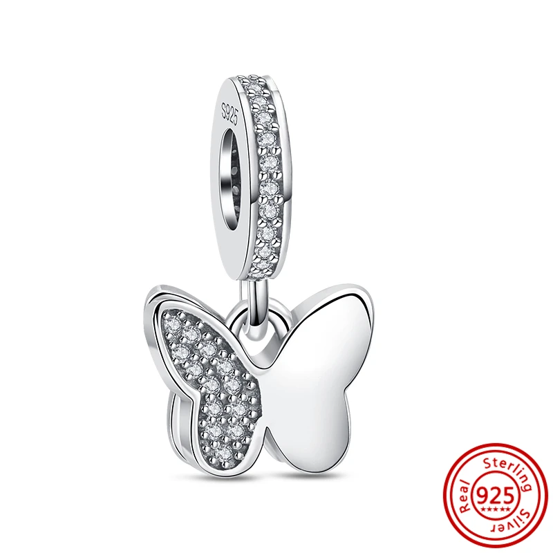 Браслет Pandora женский из серебра 925 пробы с бусинами в виде животных