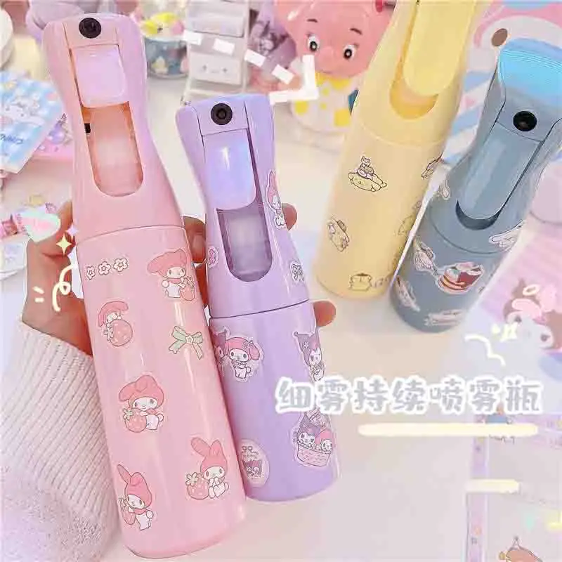 

Kawaii Cinnamoroll My Melody Spray Bottle Kuromi Household Skin Care Products Moisturizing Spray Bottle Alcohol Empty Bottle