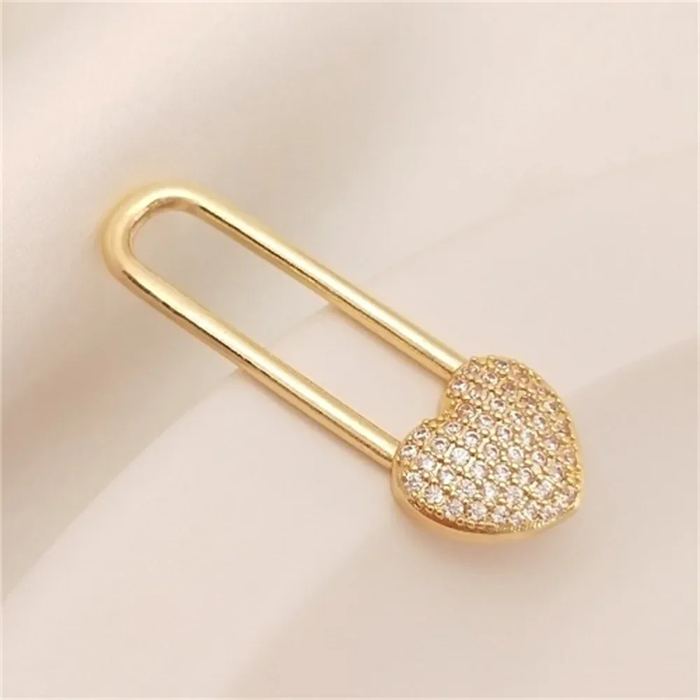 Покрытие из настоящего золота 14 карат с медным покрытием инкрустированное