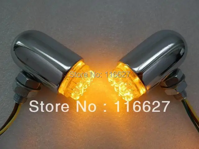 

Chrome Turn Signal Running Light for Harley Honda Shadow Spirit Aero Goldwing GL VT VTX Yamaha Kawasaki Suzuki Boulevard Cruiser