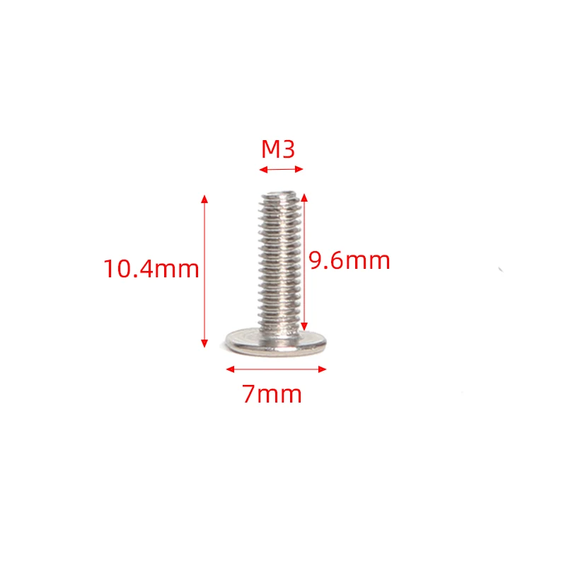 

100 шт. винты M3 никелированные HG110m