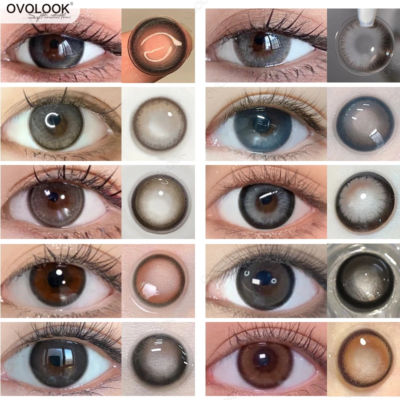 

Женские/парные синие контактные линзы, Натуральные Цветные линзы для глаз в милых чехлах, красивые цветные линзы для глаз, для повседневного использования