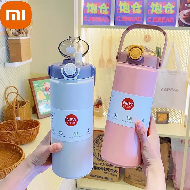 Water Bottle Large Capacity Double Mouth Insulation Cup Male And Female Pipette Outdoor Portable Water Bottle