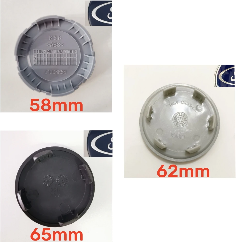 

4 шт./комплект, крышки для Ford Car Accessories, 58 мм, 62 мм, 65 мм