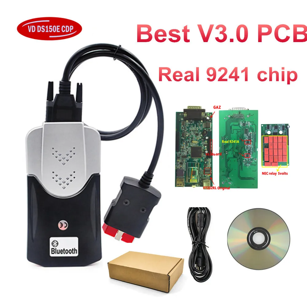 Новый VCI V3.0 PCB 2020 23 Keygen V3 с 21 реле 9241 чип RT232RL для Tnesf Delphis Orpdc VD DS150E CDP Bluetooth TCS |