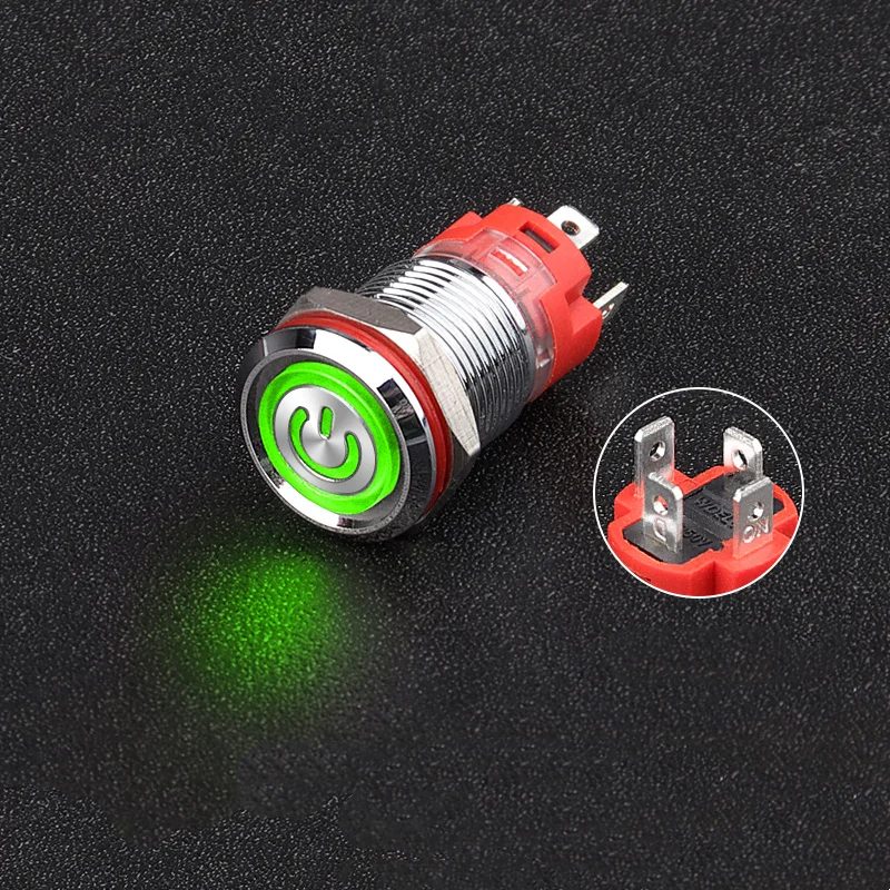 

Водонепроницаемый металлический кнопочный переключатель LYUNN 12 мм 7.5A